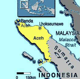Aceh on the map