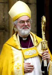 click for another photo of Rowan Williams